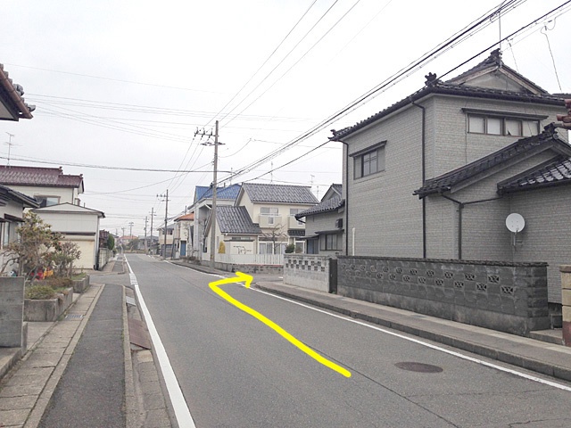 鍼灸院はり・きゅう七福の付近に着いてからの道のり、酒田市県道352号沿い居酒屋こてんぐから【その1】のルート画像5