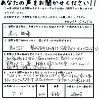 五十肩の時は2日目に痛みがやわらぎ、良くなっていくのが実感できた。