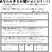 病院に行っても、なかなか良くならなかった背中の痛みが1回の施術でこんなに良くなるのかとおどろきました。